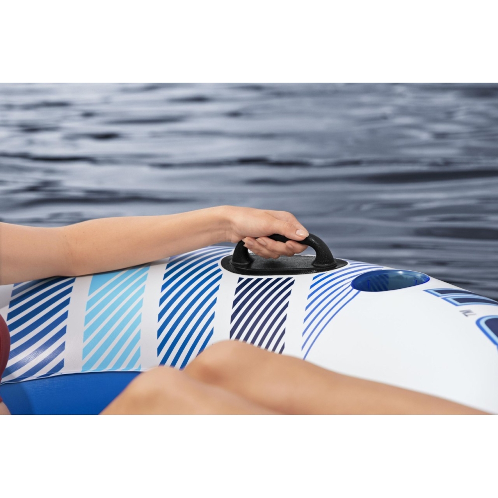 BESTWAY 240x122x50cm pripučiamas plaukimo čiužinys 2 asmenims + atlošai + laikymo skyriai