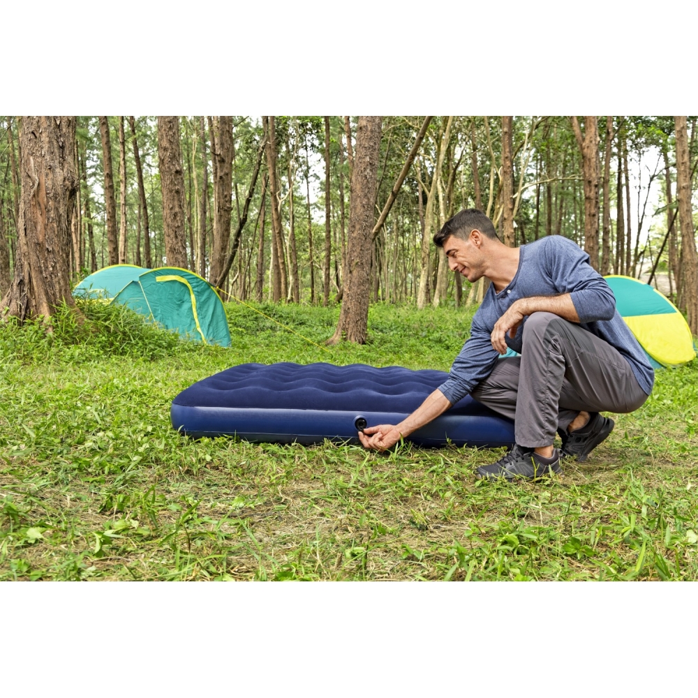 BESTWAY 203x152x22cm pripučiamas 2 asmenų kelioninis miegamasis čiužinys + remonto rinkinys-Namai, laisvalaikis, turizmas, Pripu