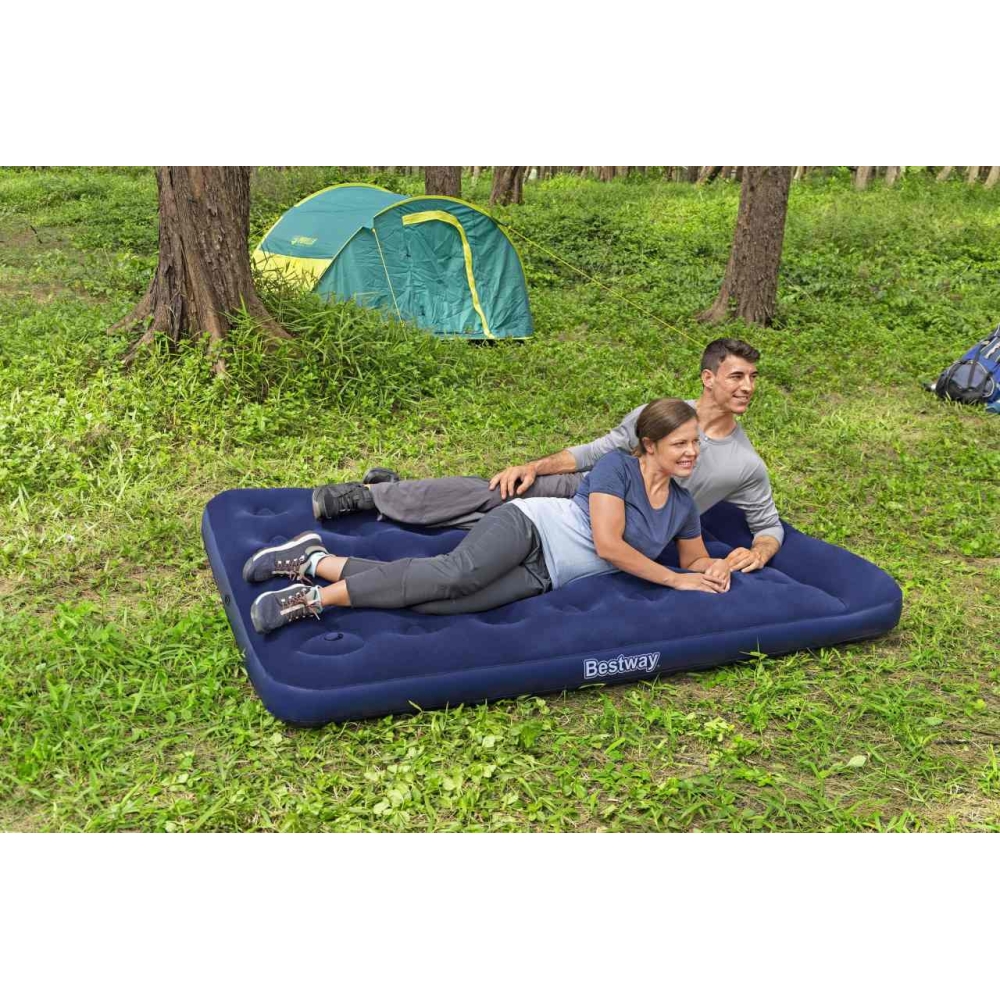 Veliūrinis čiužinys su pompa 191/137/28cm BESTWAY-Namai, laisvalaikis, turizmas, Pripučiami čiužiniai ir baldai-e-vaikas