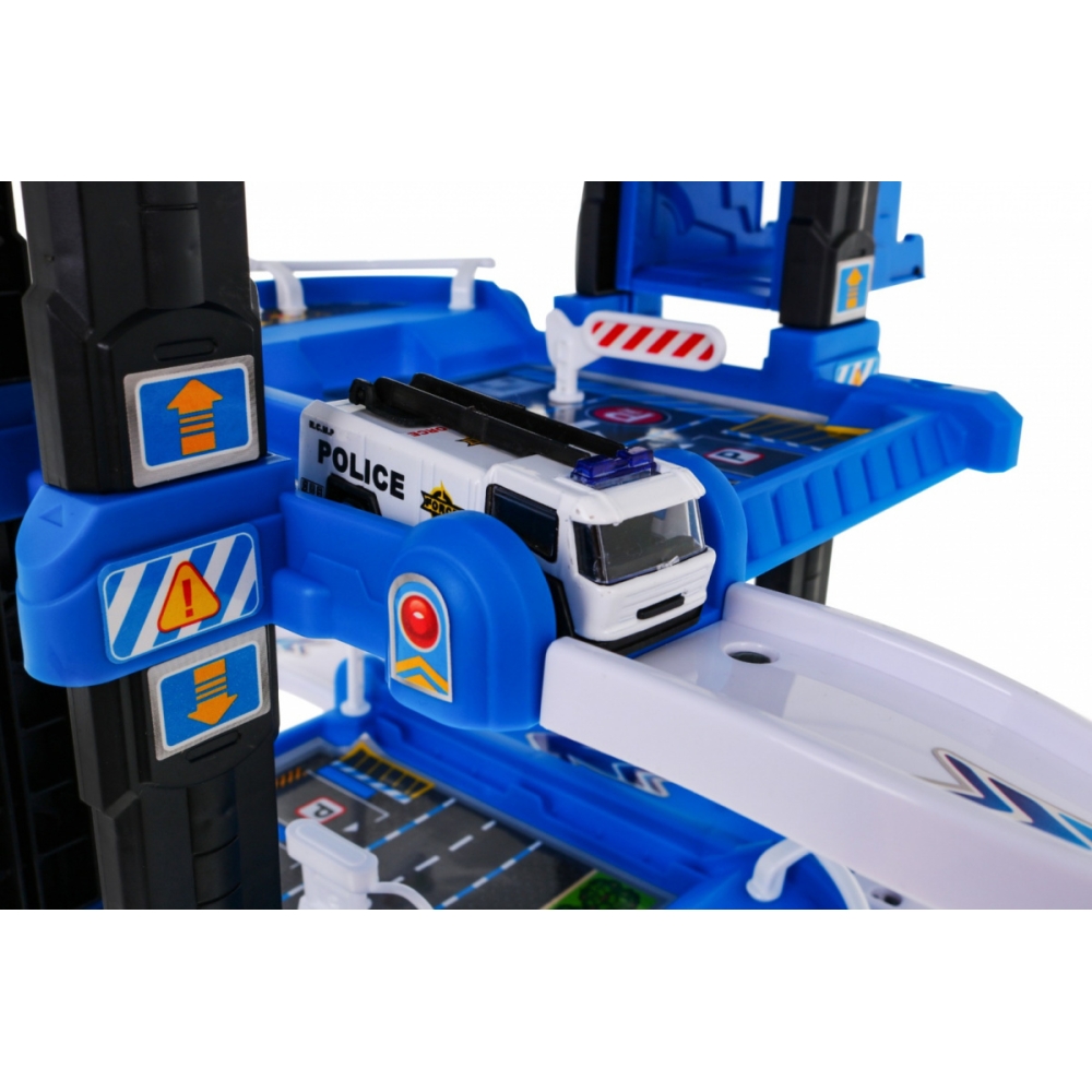 "Mega" daugiaaukštė automobilių stovėjimo aikštelė + kilimėlis-Žaislai, Auto ir transporto žaislai, Garažai, trasos ir kita-e-va