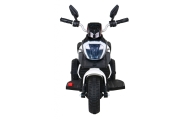 Motorek Fast Tourist na akumulator dla dzieci Biały + Audio + Światła + Ekoskóra