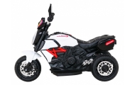 Elektrinis motociklas Fast Tourist, White-Elektromobiliai vaikams, Motociklai-e-vaikas