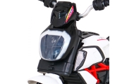 Elektrinis motociklas Fast Tourist, White-Elektromobiliai vaikams, Motociklai-e-vaikas