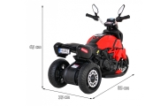 Elektrinis motociklas Fast Tourist, Red-Elektromobiliai vaikams, Motociklai-e-vaikas