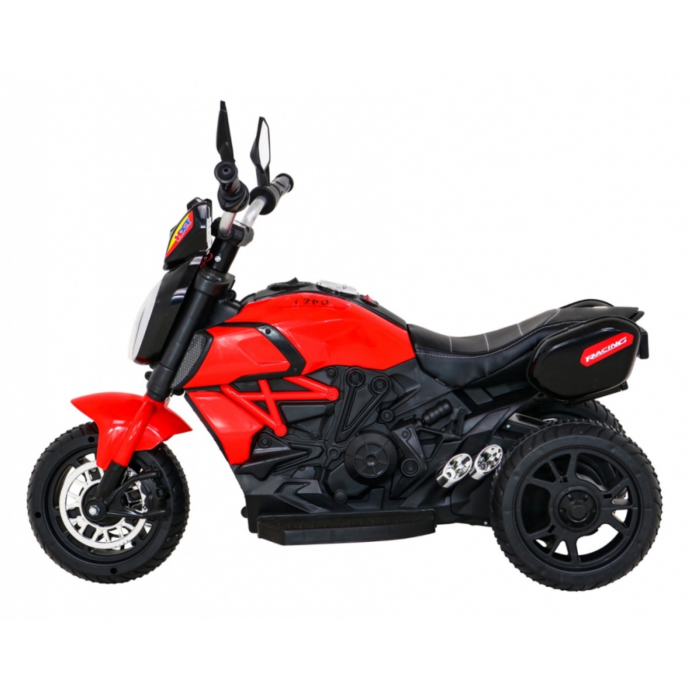 Elektrinis motociklas Fast Tourist, Red-Elektromobiliai vaikams, Motociklai-e-vaikas