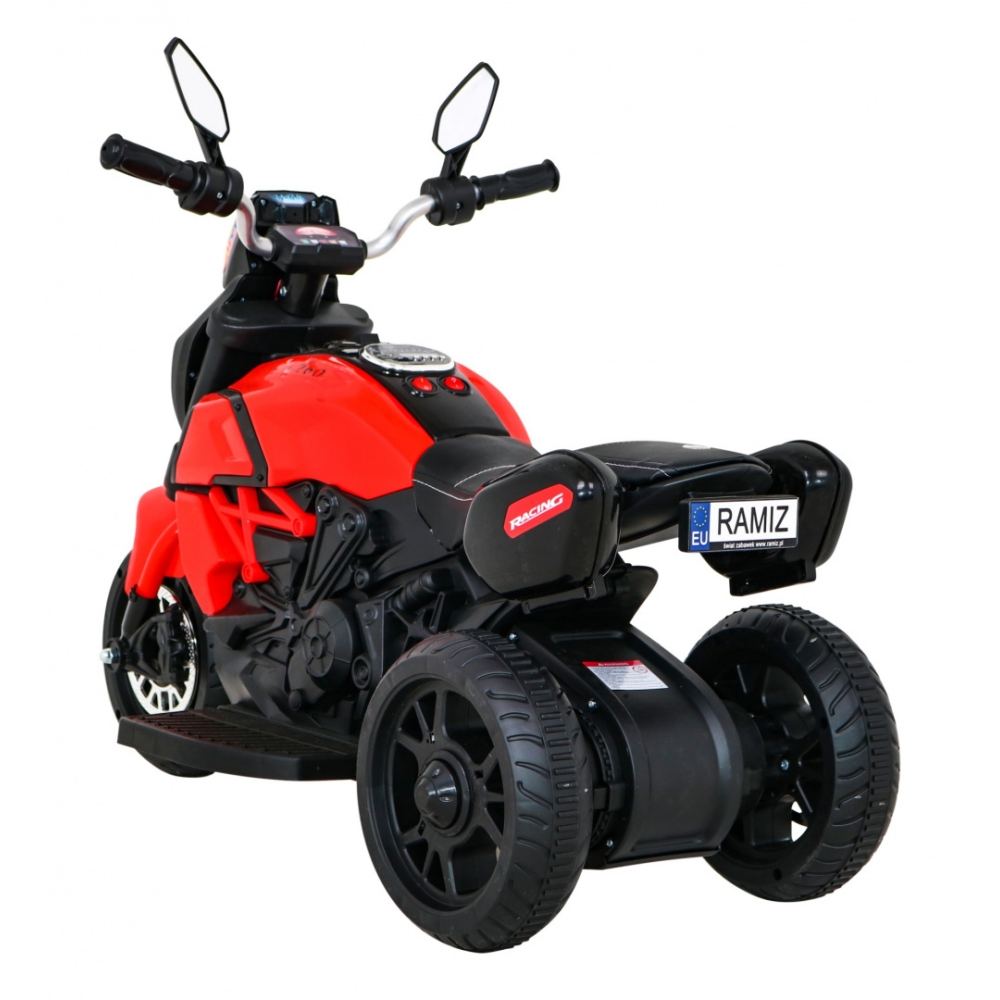 Elektrinis motociklas Fast Tourist, Red-Elektromobiliai vaikams, Motociklai-e-vaikas