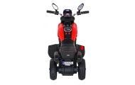 Motorek Fast Tourist na akumulator dla dzieci Czerwony + Audio + Światła + Ekoskóra