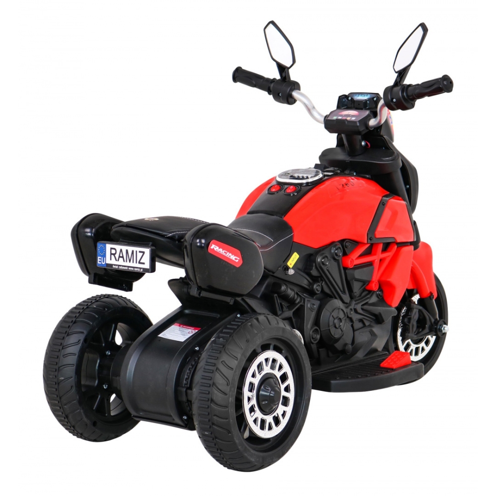 Elektrinis motociklas Fast Tourist, Red-Elektromobiliai vaikams, Motociklai-e-vaikas