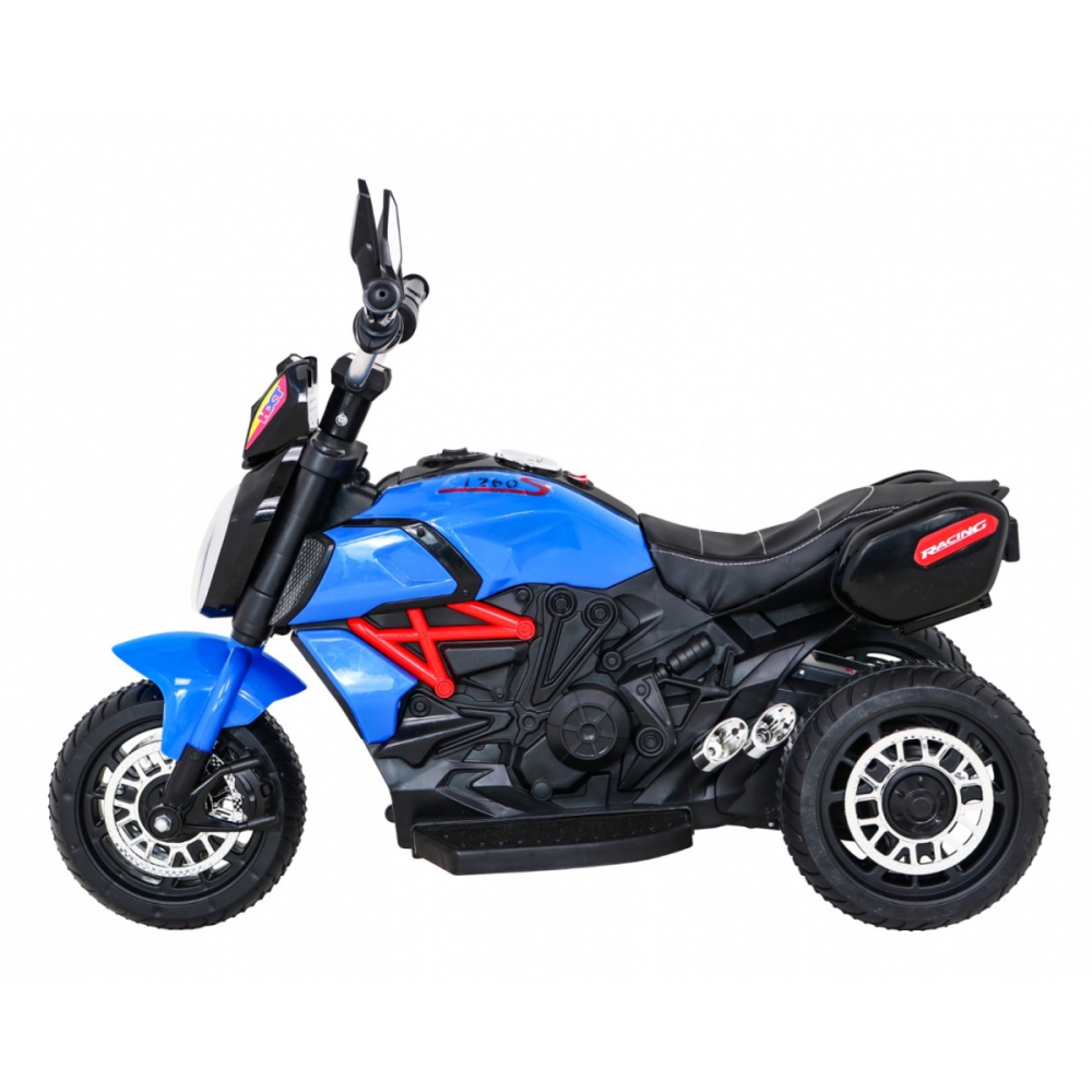 Elektrinis motociklas Fast Tourist, Blue-Elektromobiliai vaikams, Motociklai-e-vaikas