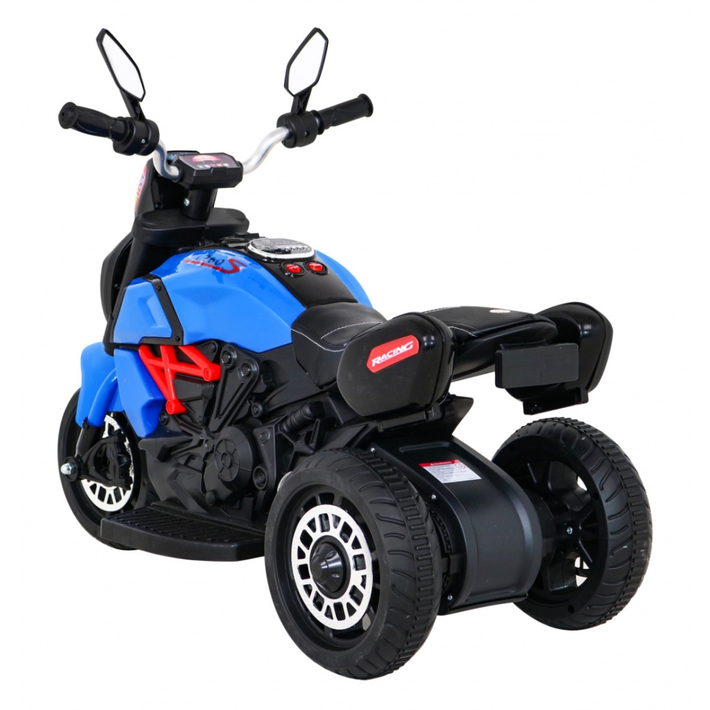 Elektrinis motociklas Fast Tourist, Blue-Elektromobiliai vaikams, Motociklai-e-vaikas