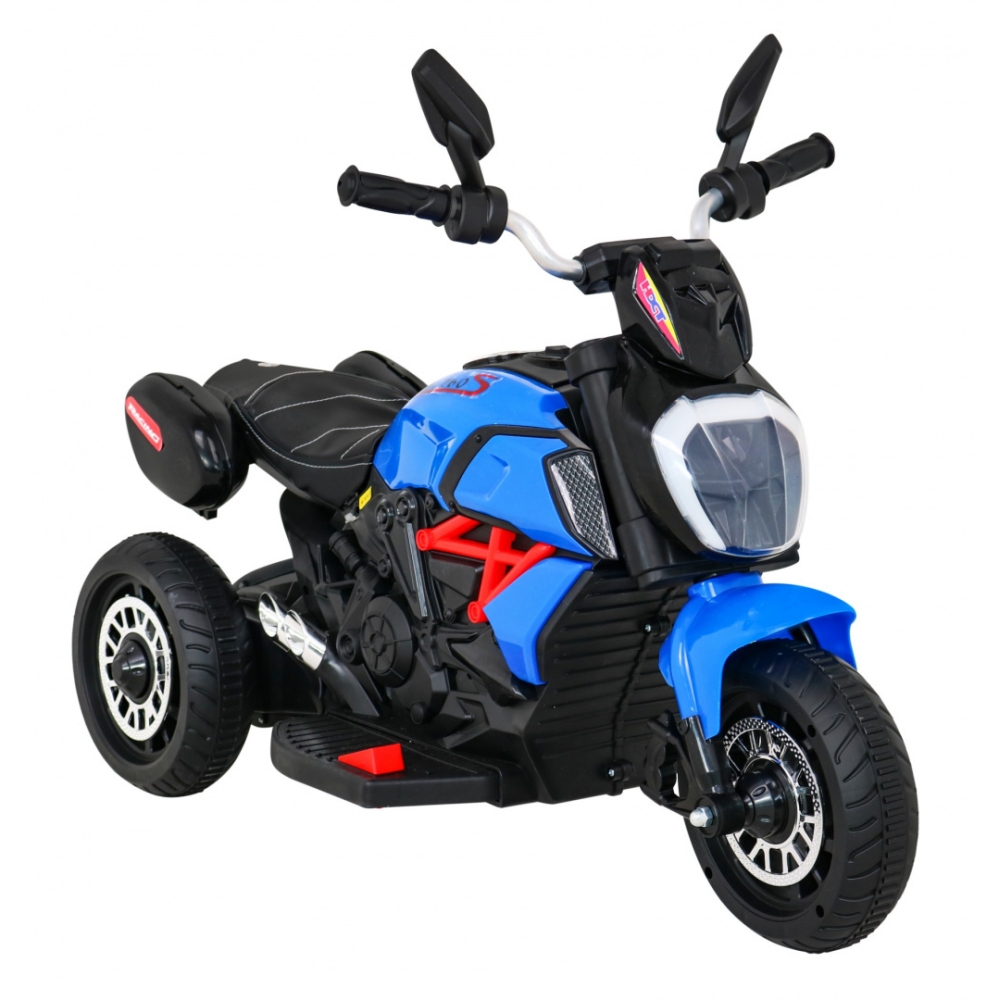 Elektrinis motociklas Fast Tourist, Blue-Elektromobiliai vaikams, Motociklai-e-vaikas