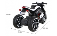Elektrinis motociklas Motor Future, White-Elektromobiliai vaikams, Motociklai-e-vaikas