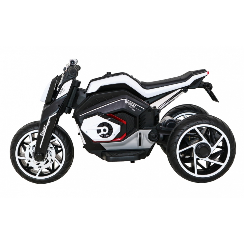 Elektrinis motociklas Motor Future, White-Elektromobiliai vaikams, Motociklai-e-vaikas