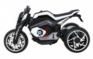 Elektrinis motociklas Motor Future, White-Elektromobiliai vaikams, Motociklai-e-vaikas
