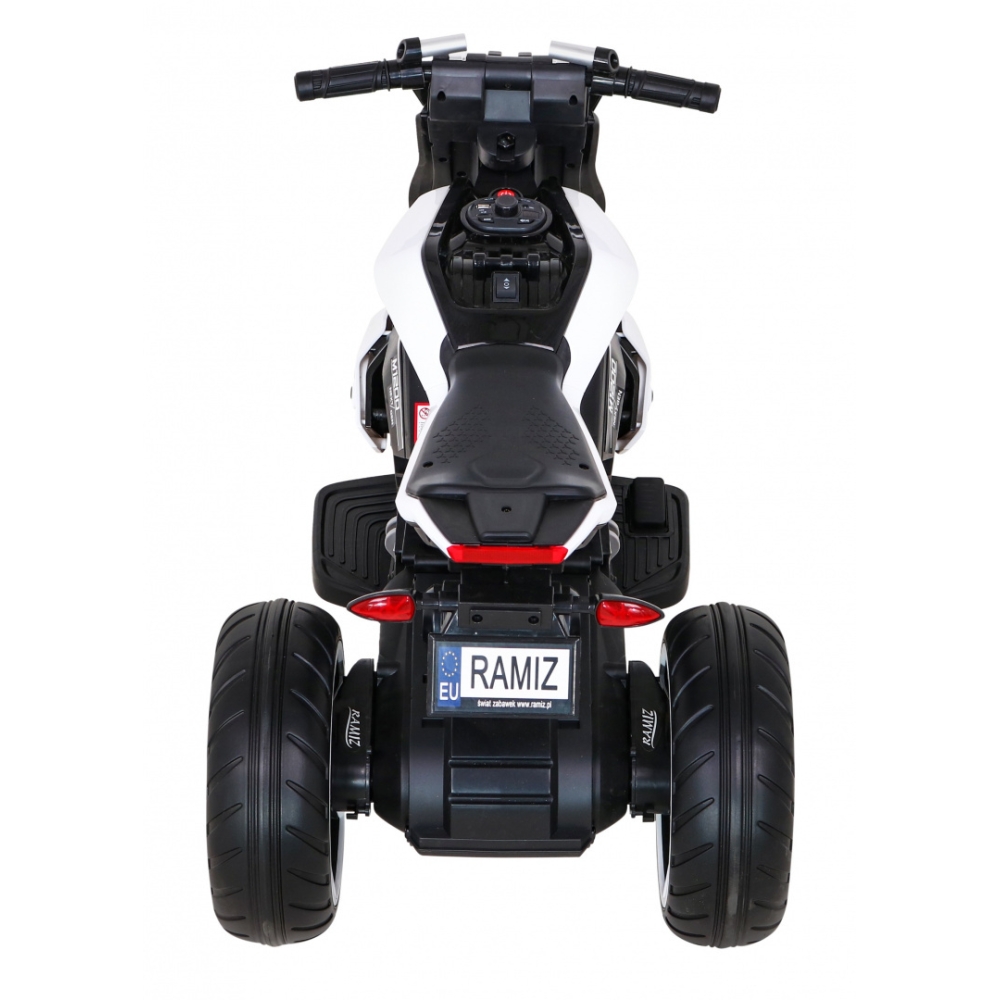 Elektrinis motociklas Motor Future, White-Elektromobiliai vaikams, Motociklai-e-vaikas