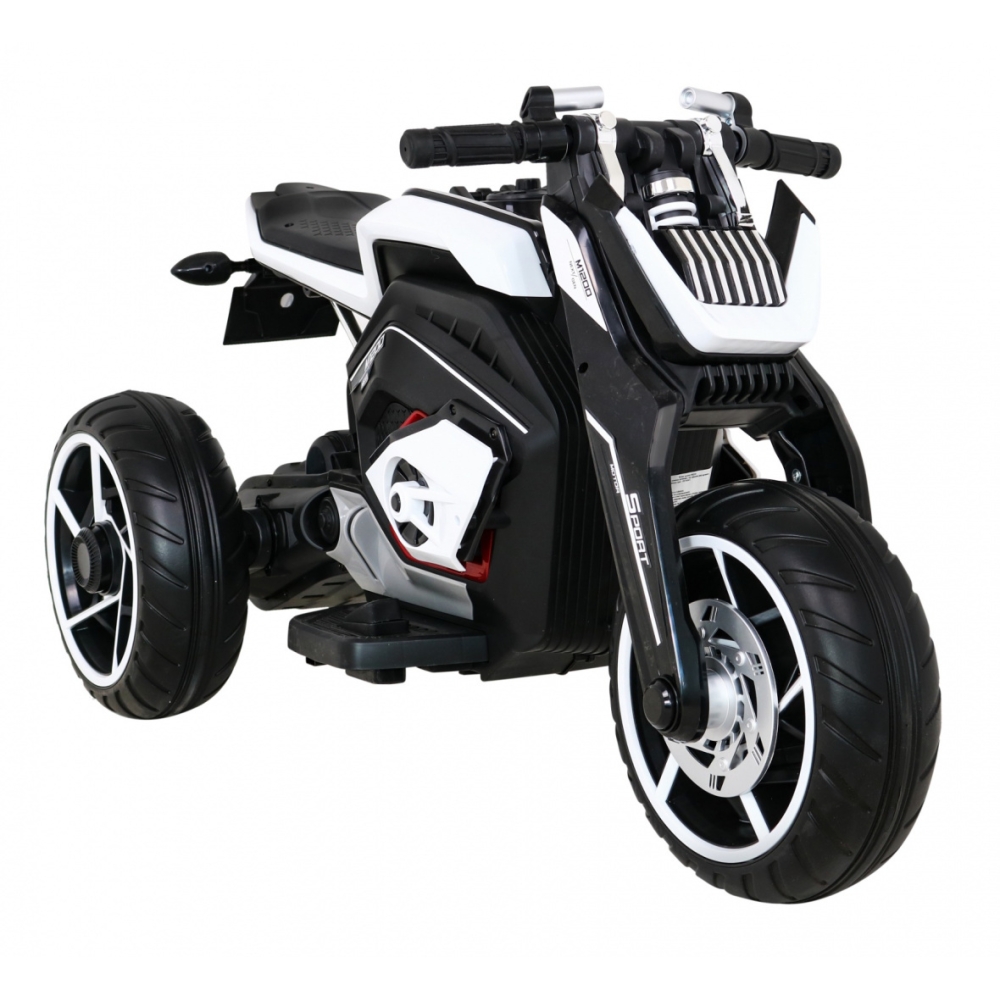 Elektrinis motociklas Motor Future, White-Elektromobiliai vaikams, Motociklai-e-vaikas