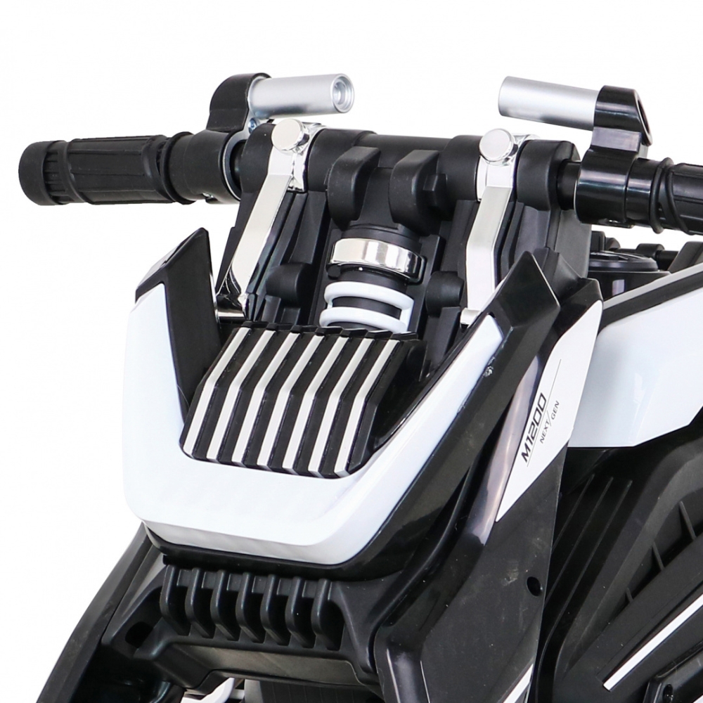 Elektrinis motociklas Motor Future, White-Elektromobiliai vaikams, Motociklai-e-vaikas