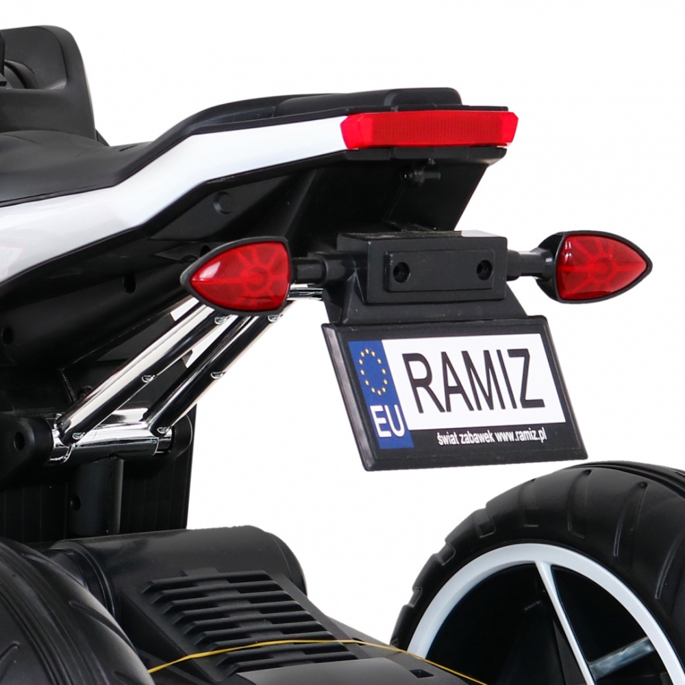 Elektrinis motociklas Motor Future, White-Elektromobiliai vaikams, Motociklai-e-vaikas