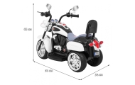 Motorek Chopper NightBike Biały