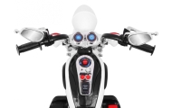 Elektrinis motociklas NightBike Chopperis, White-Elektromobiliai vaikams, Motociklai-e-vaikas