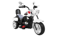 Elektrinis motociklas NightBike Chopperis, White-Elektromobiliai vaikams, Motociklai-e-vaikas