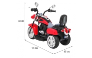 Motorek Chopper NightBike Czerwony