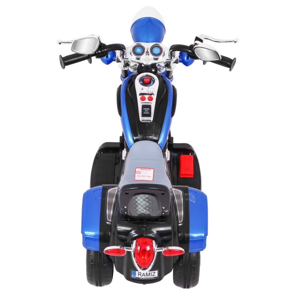 Elektrinis motociklas NightBike Chopperis, Blue-Elektromobiliai vaikams, Motociklai-e-vaikas