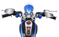 Elektrinis motociklas NightBike Chopperis, Blue-Elektromobiliai vaikams, Motociklai-e-vaikas