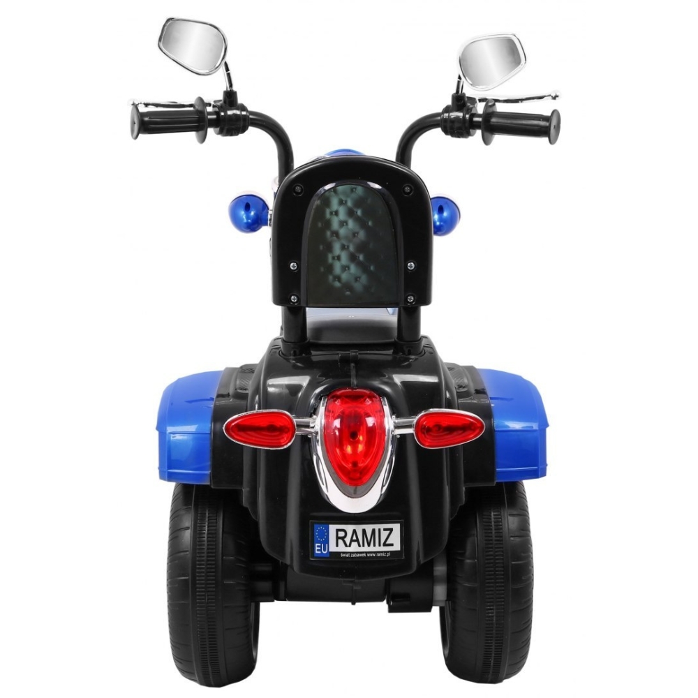 Elektrinis motociklas NightBike Chopperis, Blue-Elektromobiliai vaikams, Motociklai-e-vaikas