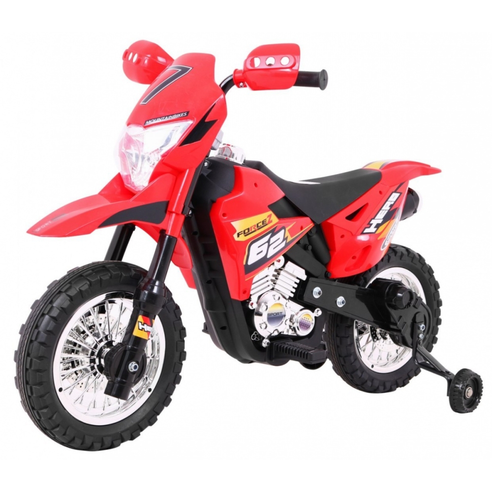 Elektrinis motociklas Cross bike, Red-Elektromobiliai vaikams, Motociklai-e-vaikas