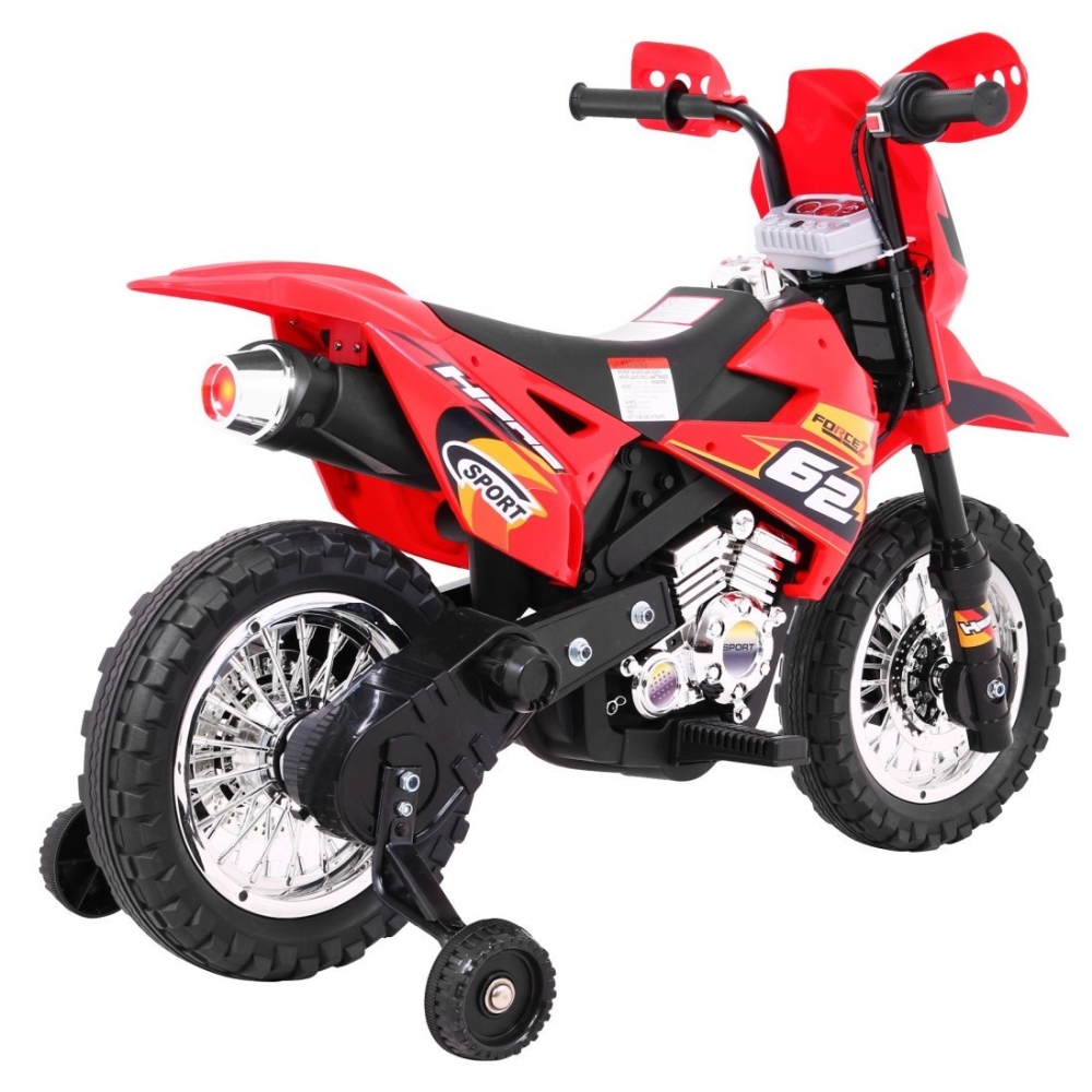 Elektrinis motociklas Cross bike, Red-Elektromobiliai vaikams, Motociklai-e-vaikas