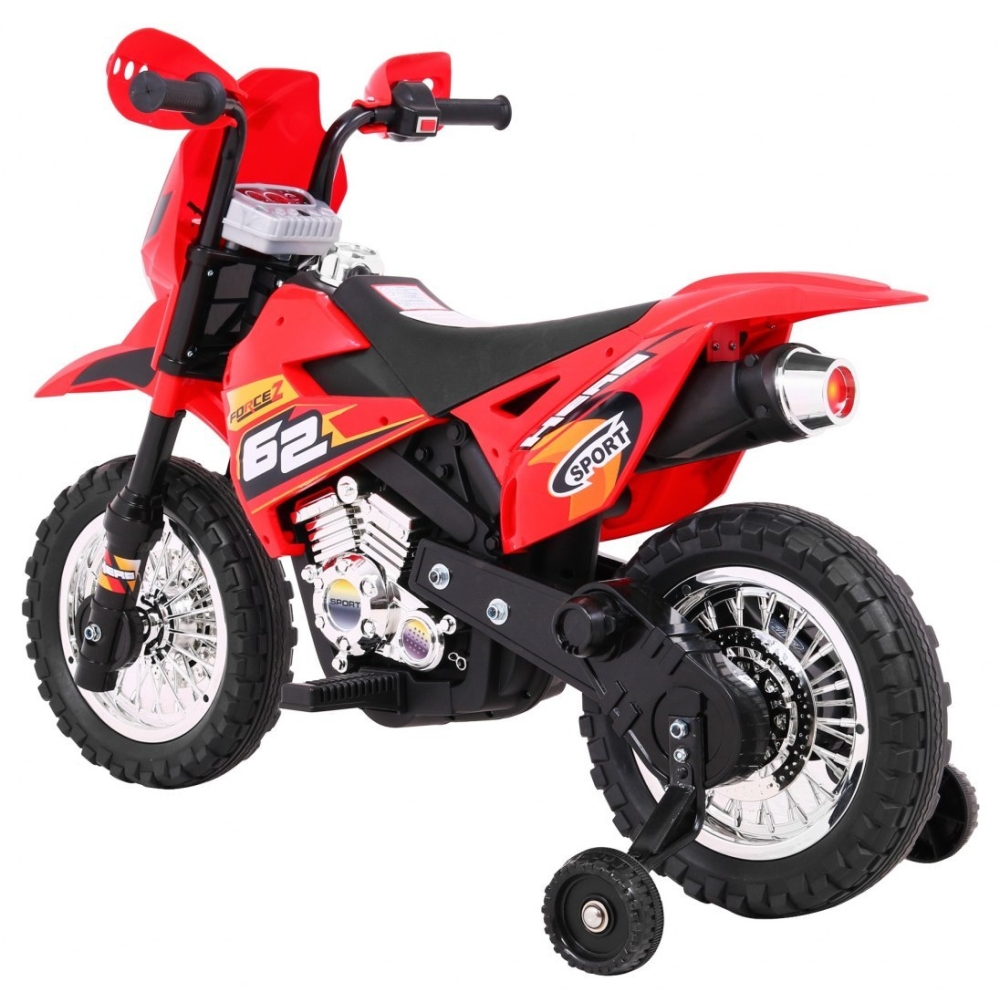 Elektrinis motociklas Cross bike, Red-Elektromobiliai vaikams, Motociklai-e-vaikas