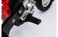 Motorek Cross dla dzieci Pojazd na akumulator Czerwony + Pomocnicze kółka + Dźwięki LED
