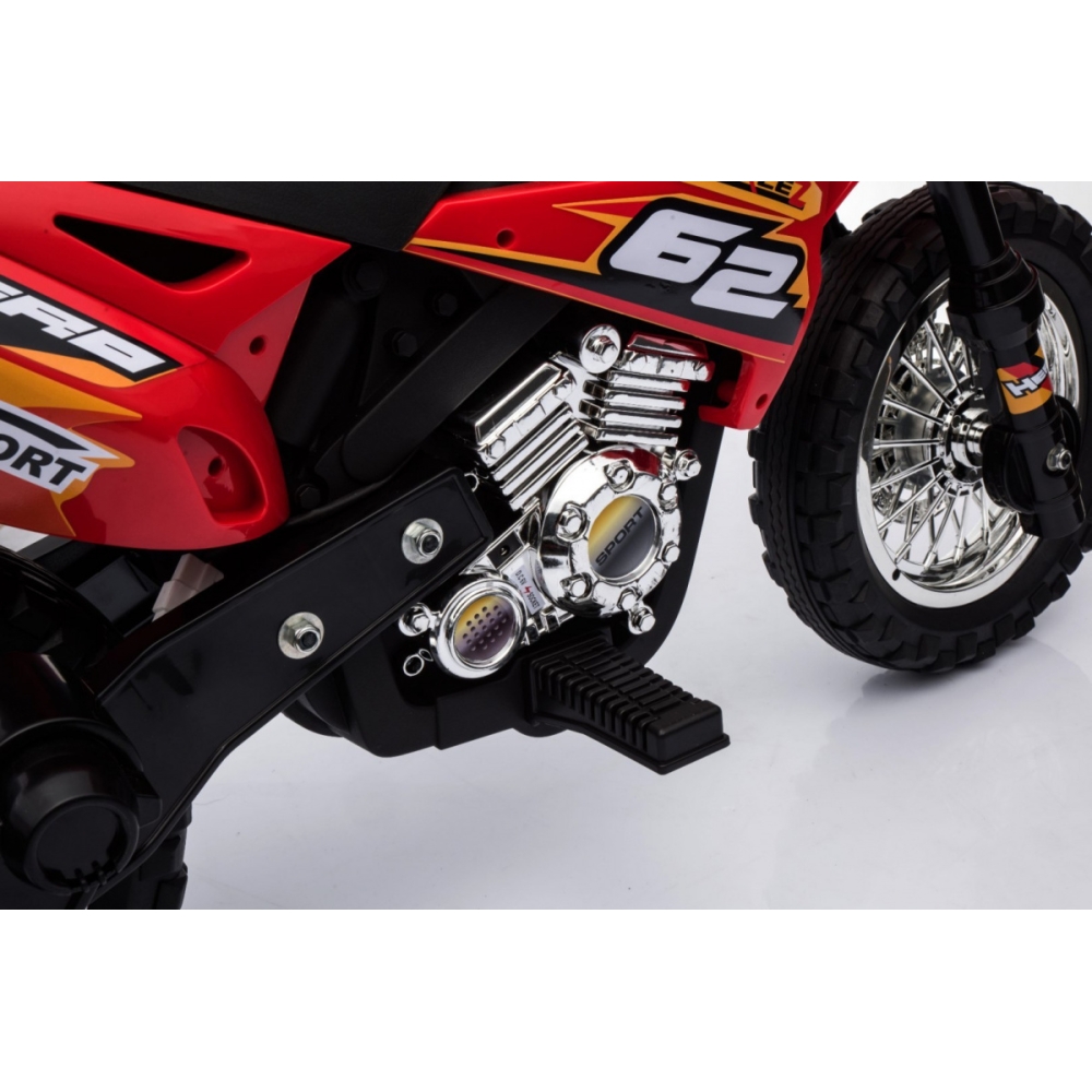 Elektrinis motociklas Cross bike, Red-Elektromobiliai vaikams, Motociklai-e-vaikas