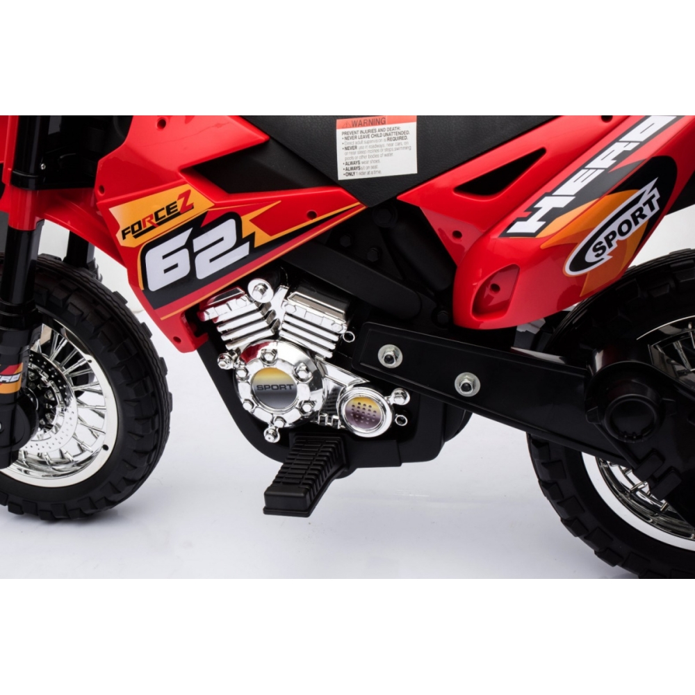 Elektrinis motociklas Cross bike, Red-Elektromobiliai vaikams, Motociklai-e-vaikas