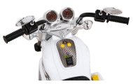Elektrinis motociklas Hot Chopper, White-Elektromobiliai vaikams, Motociklai-e-vaikas