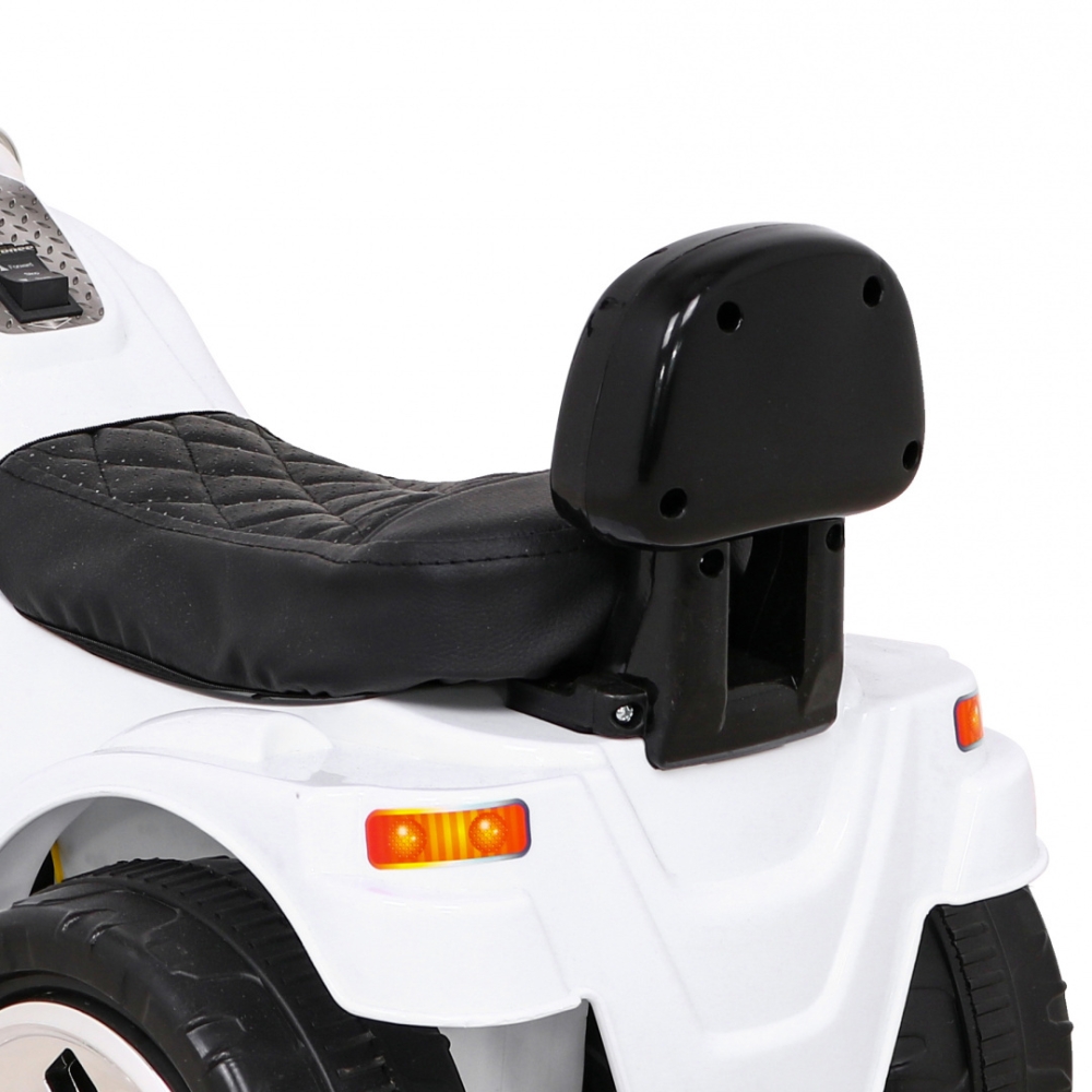 Elektrinis motociklas Hot Chopper, White-Elektromobiliai vaikams, Motociklai-e-vaikas