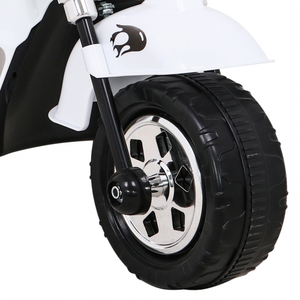Elektrinis motociklas Hot Chopper, White-Elektromobiliai vaikams, Motociklai-e-vaikas