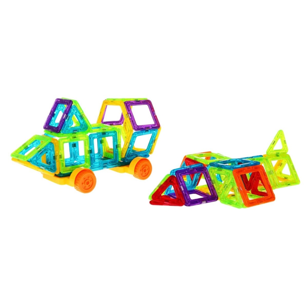 Magnetinis konstruktorius 128 el.-Žaislai, Konstruktoriai, Magnetiniai konstruktoriai-e-vaikas
