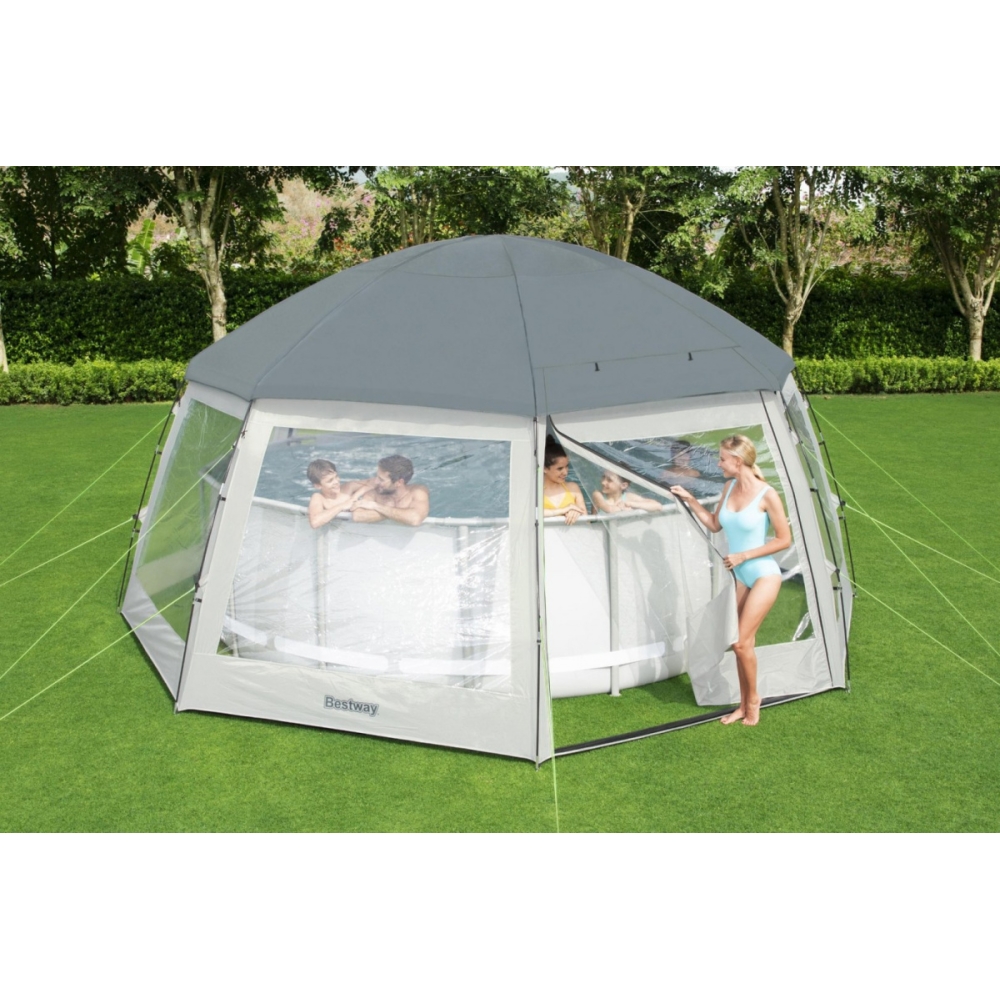 Palapinė baseinui 600 x 600 x 295 cm Bestway 58612