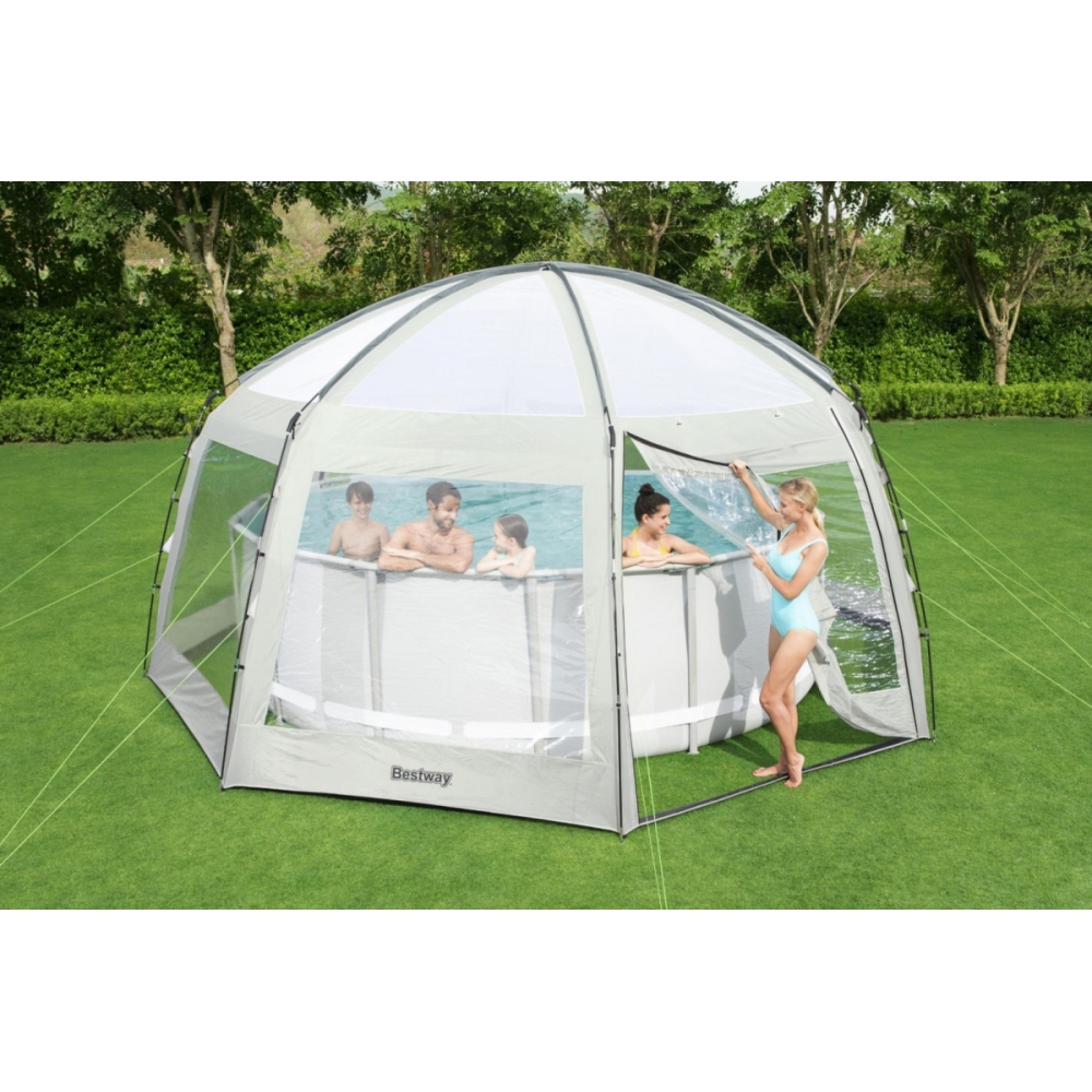 Palapinė baseinui 600 x 600 x 295 cm Bestway 58612