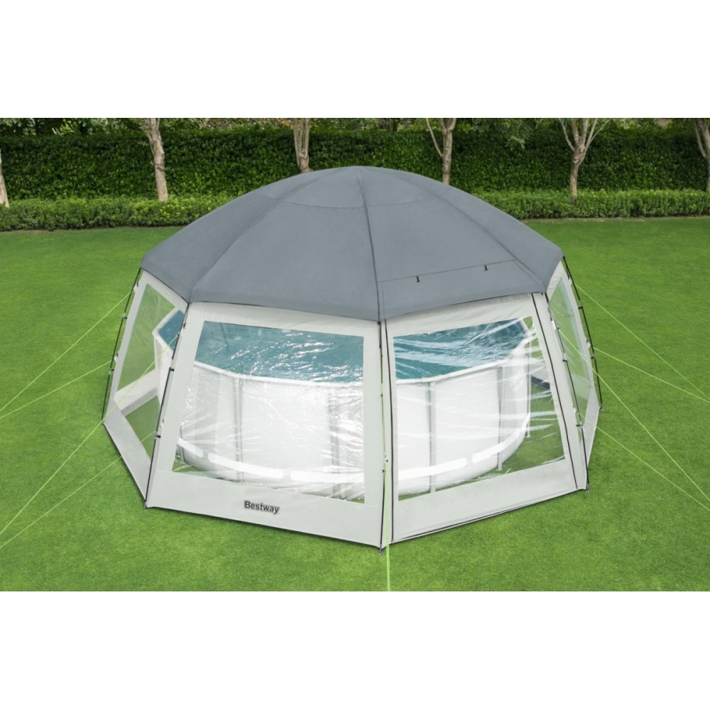 Palapinė baseinui 600 x 600 x 295 cm Bestway 58612