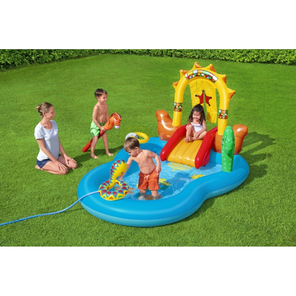 Pripučiama žaidimų aikštelė 264 x 188 x 140 cm Bestway 53118-Žaislai, Lauko žaislai, Baseinai, Pripučiami baseinai-e-vaikas