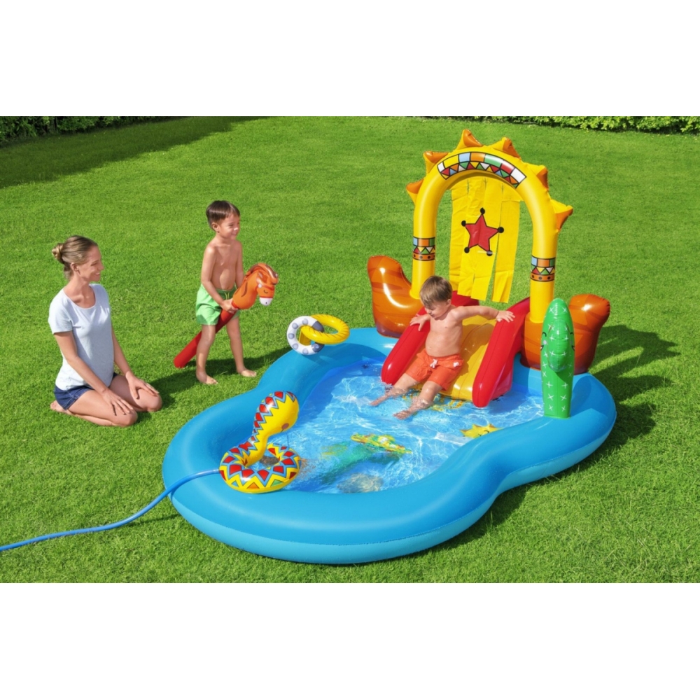 Pripučiama žaidimų aikštelė 264 x 188 x 140 cm Bestway 53118-Žaislai, Lauko žaislai, Baseinai, Pripučiami baseinai-e-vaikas