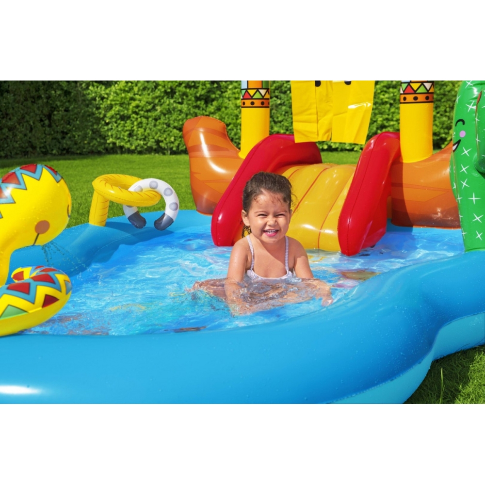 Pripučiama žaidimų aikštelė 264 x 188 x 140 cm Bestway 53118-Žaislai, Lauko žaislai, Baseinai, Pripučiami baseinai-e-vaikas