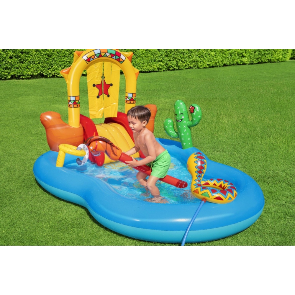 Pripučiama žaidimų aikštelė 264 x 188 x 140 cm Bestway 53118-Žaislai, Lauko žaislai, Baseinai, Pripučiami baseinai-e-vaikas