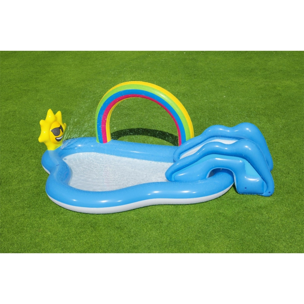 Pripučiama žaidimų aikštelė 257 x 145 x 91 cm Bestway 53092-Žaislai, Lauko žaislai, Baseinai, Pripučiami baseinai-e-vaikas