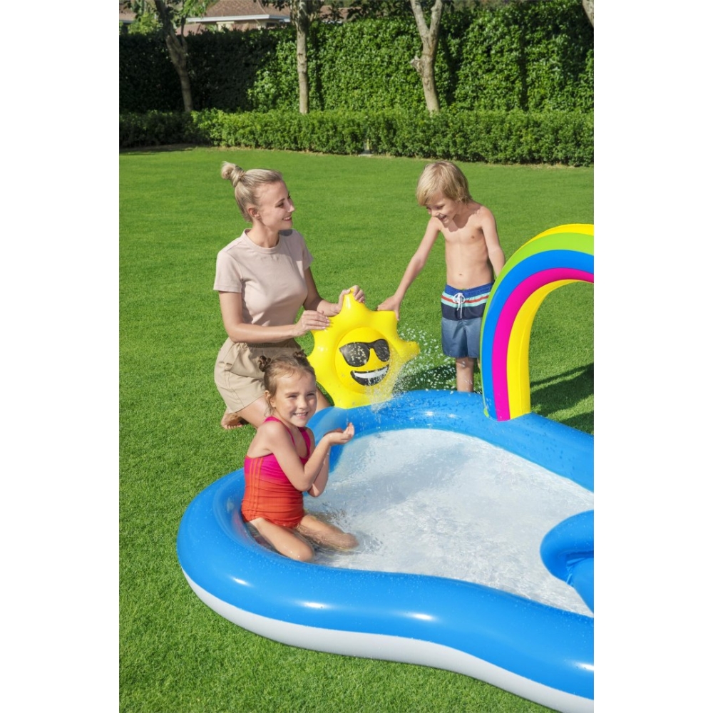 Pripučiama žaidimų aikštelė 257 x 145 x 91 cm Bestway 53092-Žaislai, Lauko žaislai, Baseinai, Pripučiami baseinai-e-vaikas