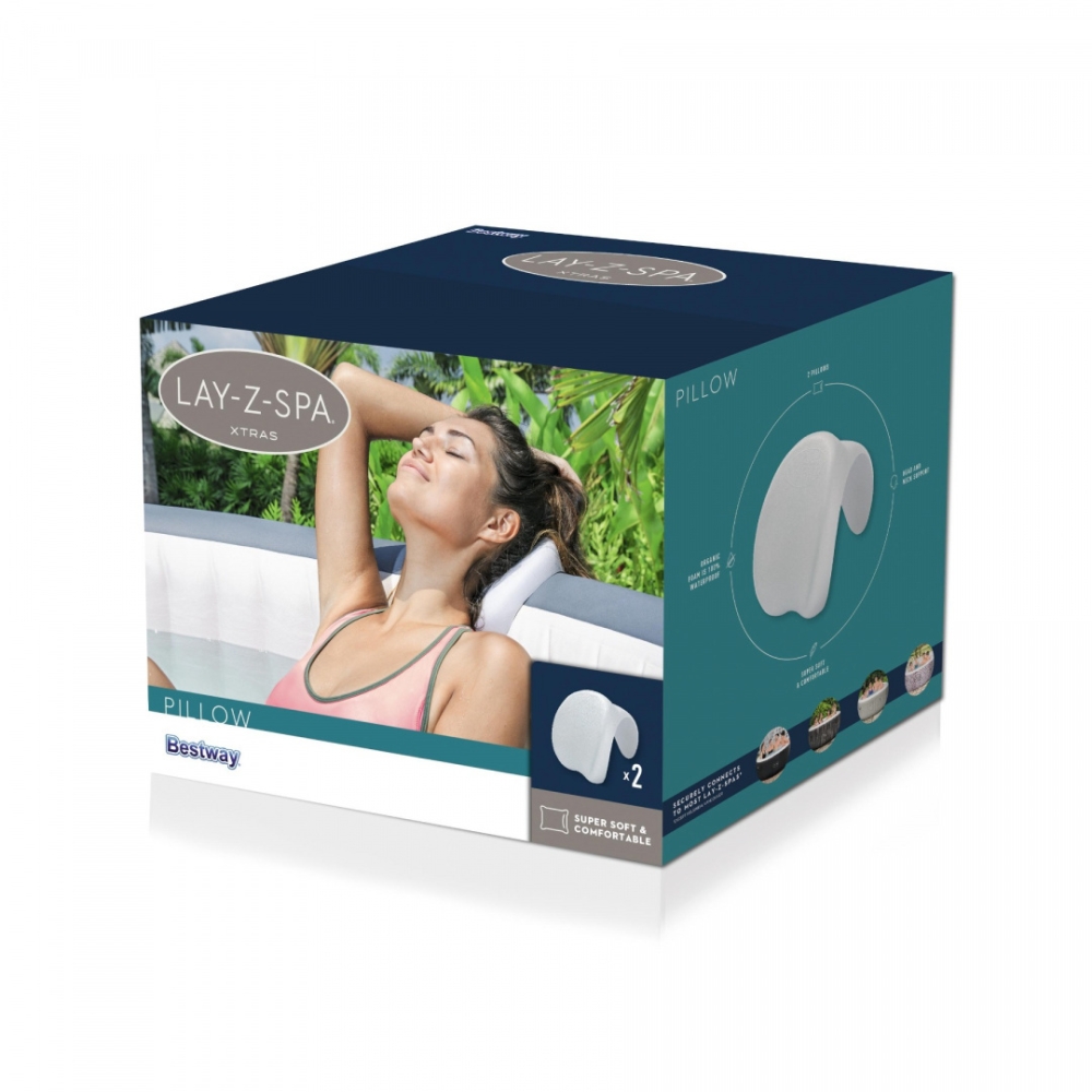 Sūkurinės vonios galvos pagalvėlių rinkinys 2 Lay-Z-Spa BESTWAY