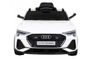 Audi E-Tron Sportback dla dzieci Biały + Pilot + Napęd 4x4 + Wolny Start + Radio MP3 + LED